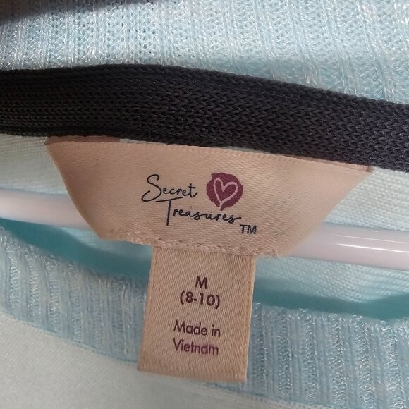 Secret Treasures Nightgown Blue Mountain Scene Winter Cozy Midi M - Picture 7 of 10